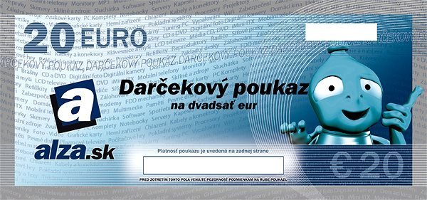 Elektronický darčekový poukaz Alza.sk - 20 €
